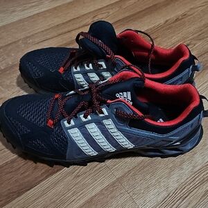 Adidas Black and Red Trail Running Shoes